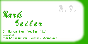 mark veiler business card